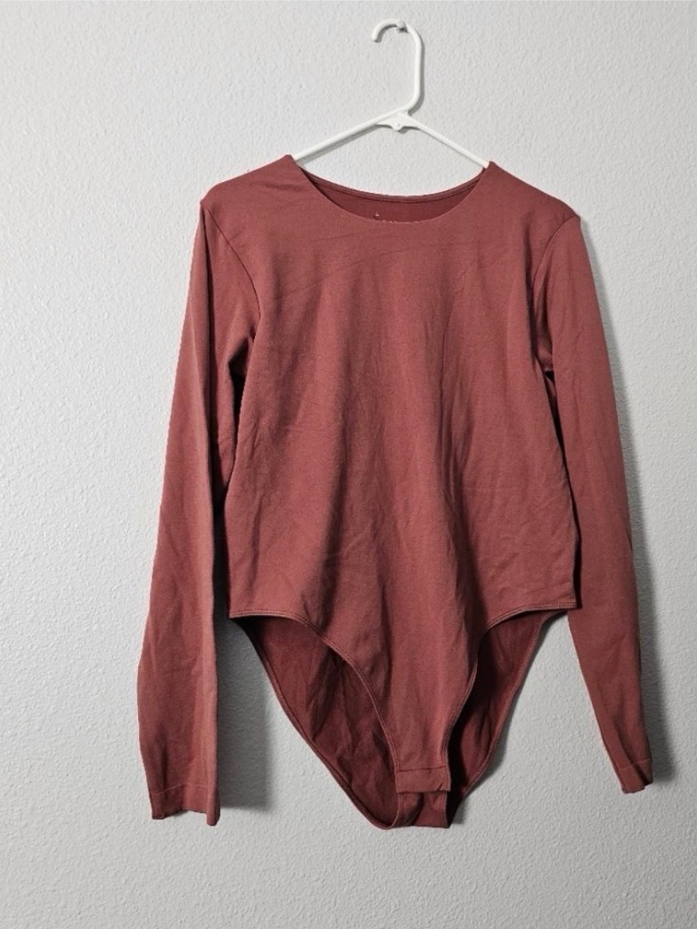 A New Day Rust Long Sleeve Bodysuit Sz XXL